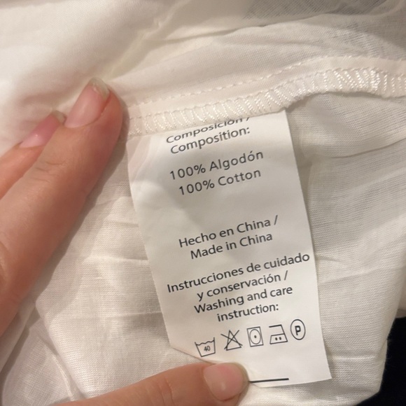 Vintage Havana White Eyelet Sleeve Blouse - Picture 5 of 5